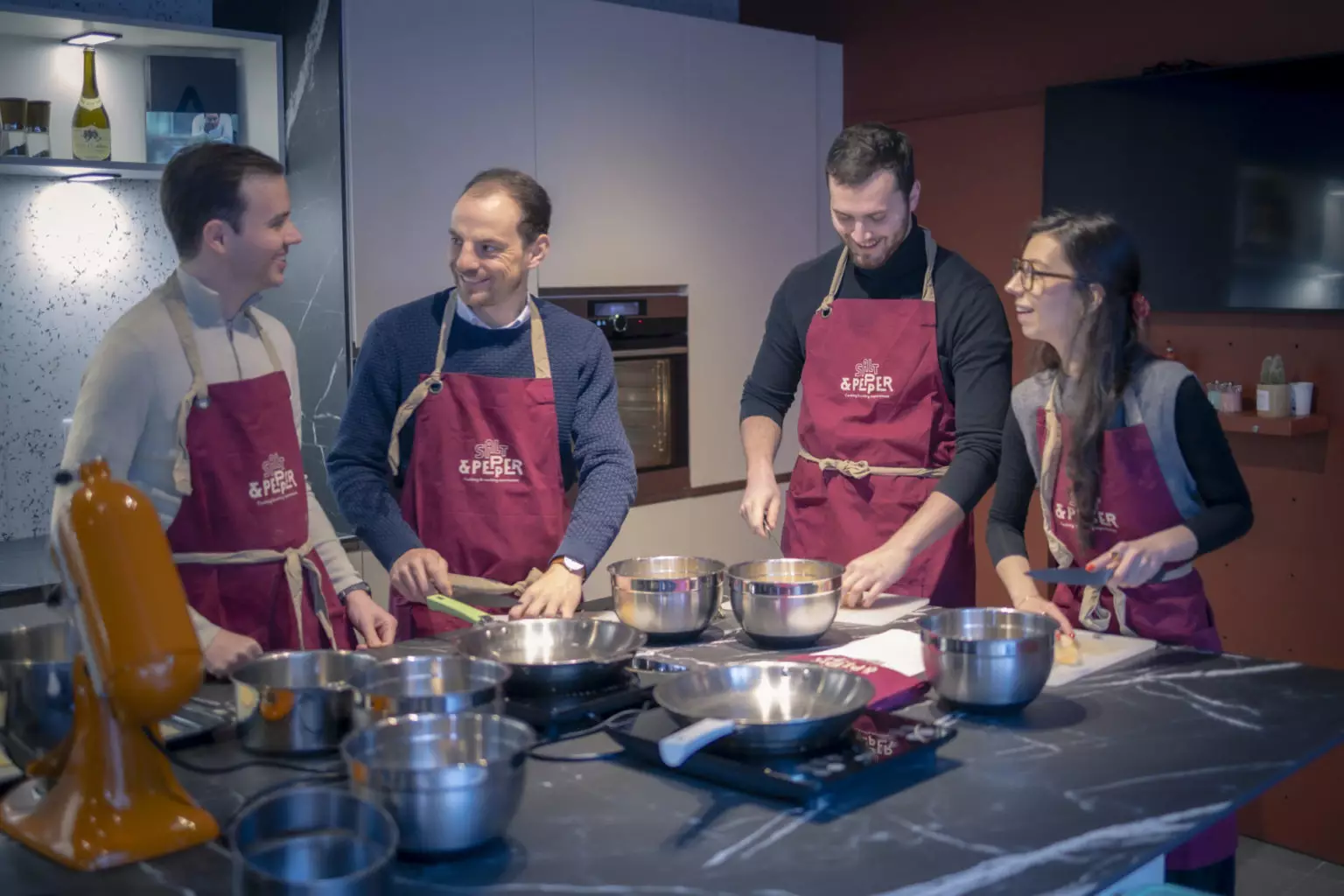Cours de cuisine privé entre amis à Dijon chez Salt & Pepper