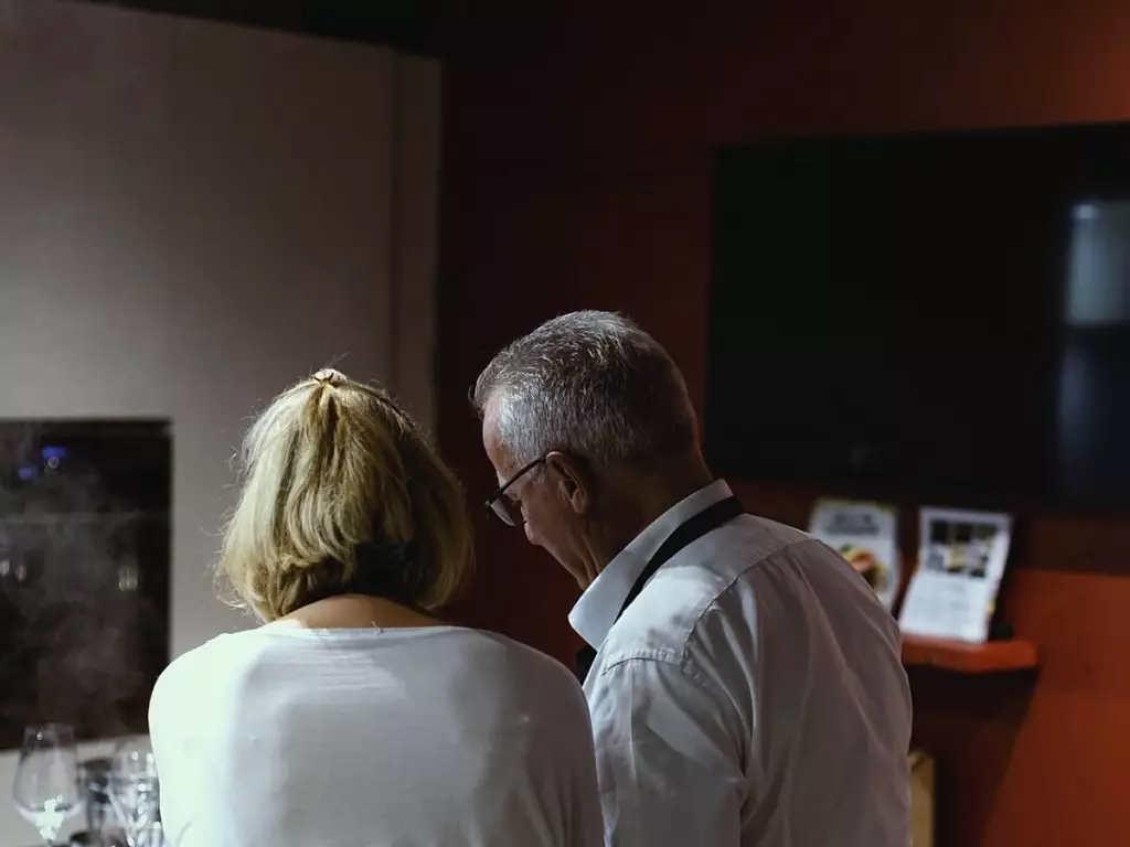 Un couple en cuisine